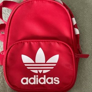 Adidas red mini backpack